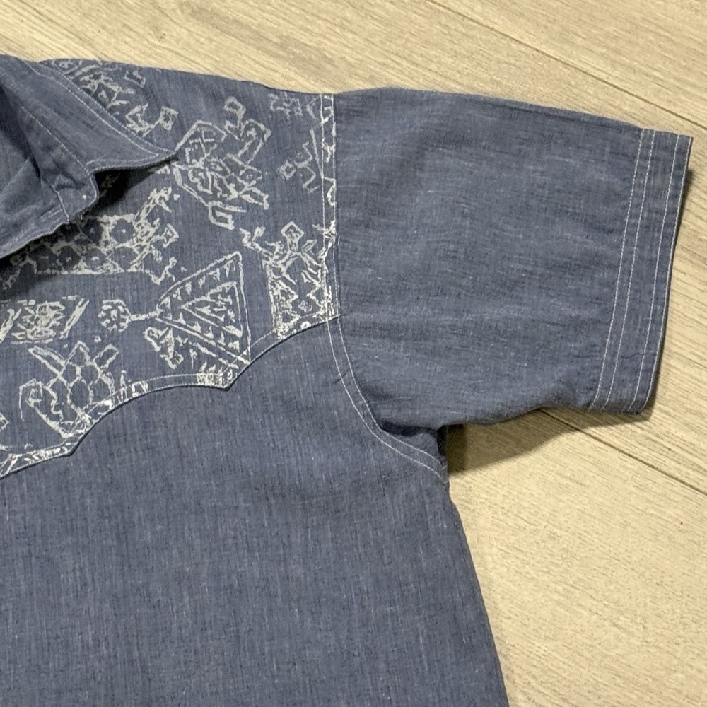 Vintage Expressions For Joyce Blouse Lightweight Button Down - Picture 7 of 10